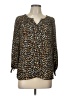 Westport 100% Polyester Animal Print Brown 3/4 Sleeve Blouse Size L - photo 1