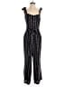 Paige 100% Rayon Graphic Black Jumpsuit Size M - photo 1