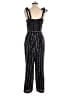 Paige 100% Rayon Graphic Black Jumpsuit Size M - photo 2