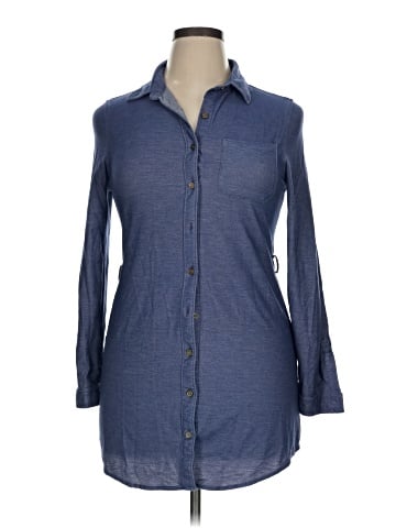 Passport Long Sleeve Button-Down Shirt (view 1)