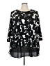 Avenue Black Long Sleeve Blouse Size 22 - 24 Plus - photo 1