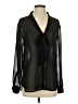 Assorted Brands 100% Polyester Black Long Sleeve Blouse Size S - photo 1