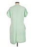 Unbranded Solid Green Casual Dress Size M - photo 2