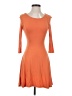 Assorted Brands Orange Casual Dress Size S - photo 1