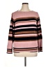 Ann Taylor LOFT Stripes Pink Pullover Sweater Size XL - photo 1