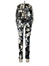 Hue Floral Silver Jeggings Size M - photo 2