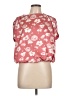 Worthington 100% Polyester Pink Short Sleeve Blouse Size L - photo 1