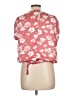 Worthington 100% Polyester Pink Short Sleeve Blouse Size L - photo 2