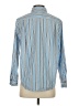 Ann Taylor LOFT Stripes Blue Long Sleeve Button-Down Shirt Size S - photo 2