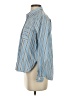 Ann Taylor LOFT Stripes Blue Long Sleeve Button-Down Shirt Size S - photo 5