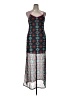 Fire Los Angeles Graphic Teal Cocktail Dress Size XL - photo 1