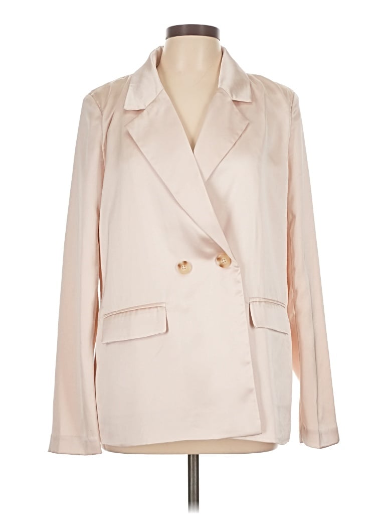 Pre-owned En Creme Blazer Jacket In White