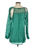 Mine Teal Long Sleeve Blouse Size S - photo 2
