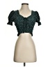 Shein Green Short Sleeve Blouse Size 2 - photo 1