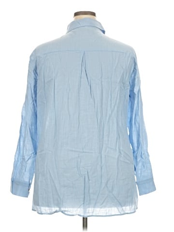 Unbranded Long Sleeve Button-Down Shirt (view 2)