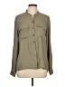 Anne Klein 100% Polyester Solid Green Long Sleeve Blouse Size 10 - photo 1