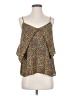 Lily White Brown Sleeveless Blouse Size S - photo 1