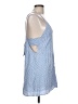 Lulus 100% Rayon Stripes Blue Sleeveless Blouse Size L - photo 4