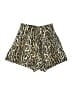 R13 100% Viscose Animal Print Gold Shorts Size 24 waist - photo 1