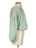 WAYF 100% Polyester Green Long Sleeve Blouse Size S - photo 4