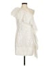 Mac Duggal 100% Polyester Ivory Cocktail Dress Size 8 - photo 1