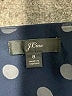 J.Crew 100% Viscose Polka Dots Black Long Sleeve Blouse Size 8 - photo 7