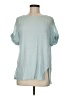 Lyssé 100% Polyester Teal Short Sleeve Top Size M - photo 1