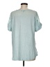 Lyssé 100% Polyester Teal Short Sleeve Top Size M - photo 2
