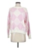 Assorted Brands 100% Polyester Argyle Pink Pullover Sweater Size S - photo 1
