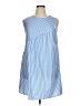 Unbranded 100% Polyester Stripes Blue Casual Dress Size XL - photo 1
