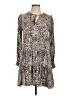 Unbranded 100% Rayon Animal Print Silver Casual Dress Size L (estimated) - photo 1