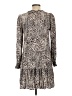 Unbranded 100% Rayon Animal Print Silver Casual Dress Size L (estimated) - photo 2