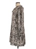 Unbranded 100% Rayon Animal Print Silver Casual Dress Size L (estimated) - photo 5