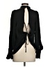 Free People 100% Polyester Black Long Sleeve Blouse Size XS - photo 2