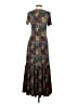 Saint + Sofia Print Black Casual Dress Size 4 - photo 2