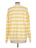 Camellia 100% Viscose Stripes Yellow Pullover Sweater Size L - photo 2