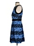 Elle Graphic Blue Cocktail Dress Size 4 - photo 5