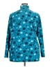 Woman Within 100% Polyester Stars Teal Pullover Sweater Size 22 (1X) - photo 2