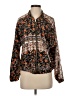 Zara 100% Polyester Print Orange Jacket Size S - photo 1