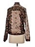 Zara 100% Polyester Print Orange Jacket Size S - photo 2
