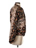 Zara 100% Polyester Print Orange Jacket Size S - photo 4