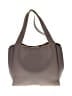 Zara 100% Polyurethane Solid Gray Tote One size - photo 1