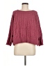 Assorted Brands Chevron-herringbone Burgundy Pullover Sweater Size M - photo 1