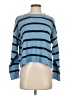 Shein 100% Acrylic Stripes Blue Pullover Sweater Size 4 - photo 1