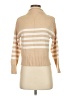 TRUTH BY REPUBLIC Stripes Tan Turtleneck Sweater Size S - photo 1