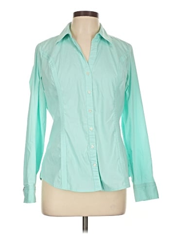 Express Long Sleeve Button-Down Shirt (view 1)
