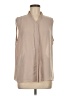 Calvin Klein 100% Polyester Tan Sleeveless Blouse Size M (estimated) - photo 1