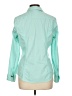Express Color Block Teal Long Sleeve Button-Down Shirt Size L - photo 2