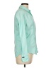 Express Color Block Teal Long Sleeve Button-Down Shirt Size L - photo 4