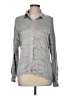 XCVI 100% Modal Metallic Gray Long Sleeve Button-Down Shirt Size M - photo 1